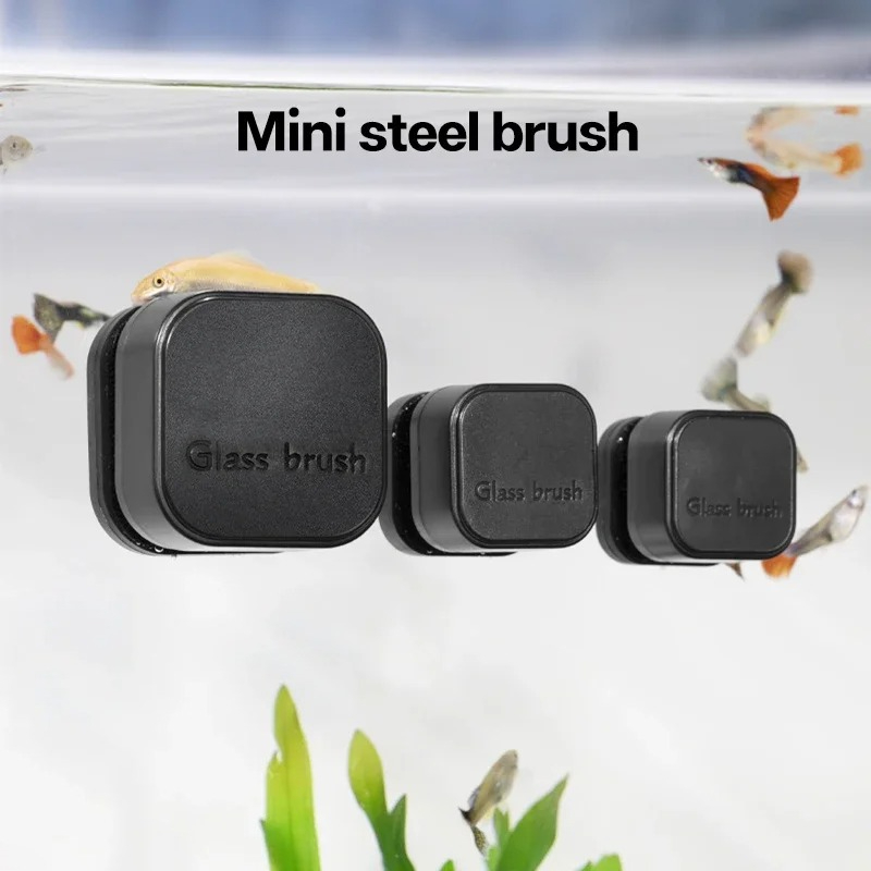 Planted Aquarium Cleaning - Mini spazzola magnetica quadrata Detergente per