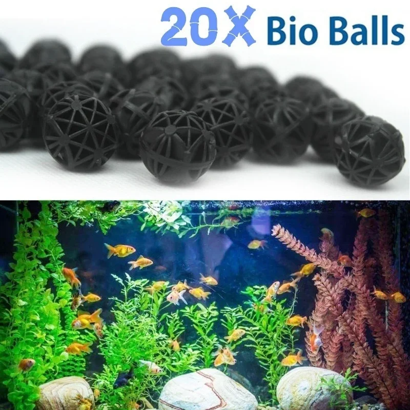 Aquarium Planted Tank Filter - 20 Pezzi 16mm Bio Ball per