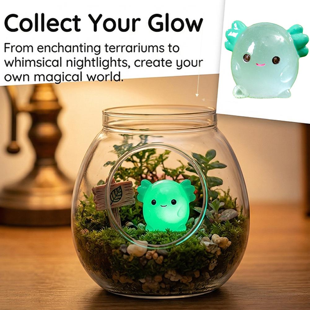 Miniature di axolotl luminose  - Aquarium Moss recensione e prezzo