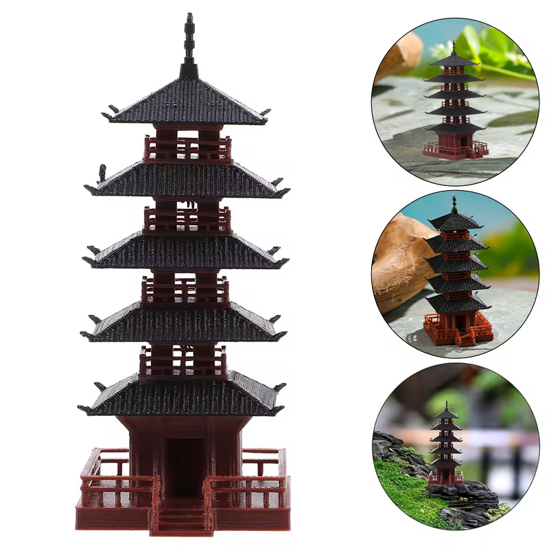 Mini Statua di Pagoda, Modello - Aquarium Moss recensione e prezzo