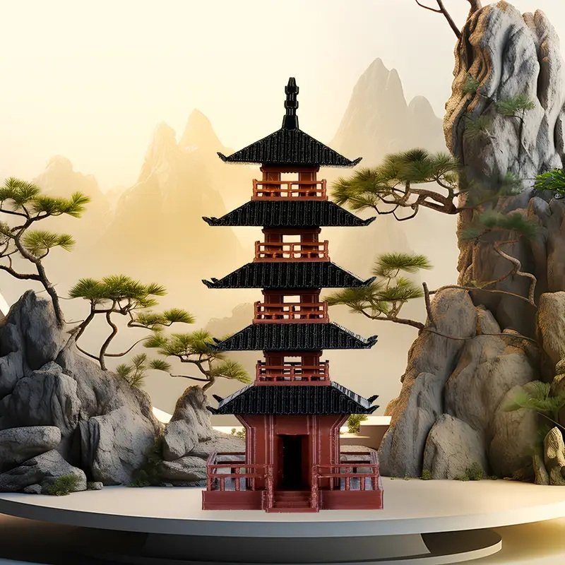 Mini Statua di Pagoda, Modello - Aquarium Moss recensione e prezzo