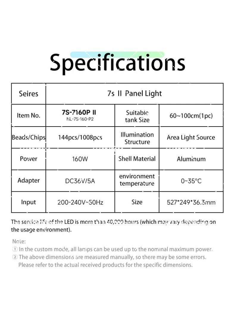 Luce LED per Acquario 160W RGB - Aquarium Plant Light recensione e prezzo